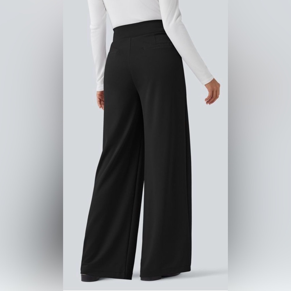 Women's Black Wide-Leg Pants
